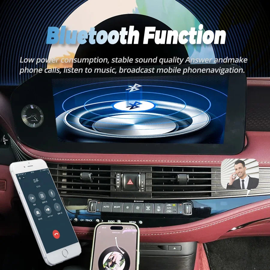 12.3" Android15 Qualcomm Screen For Lexus LS500h LS 2018-2024 Auto Radio Car Multimedia Pl | AUTOKITSHOP