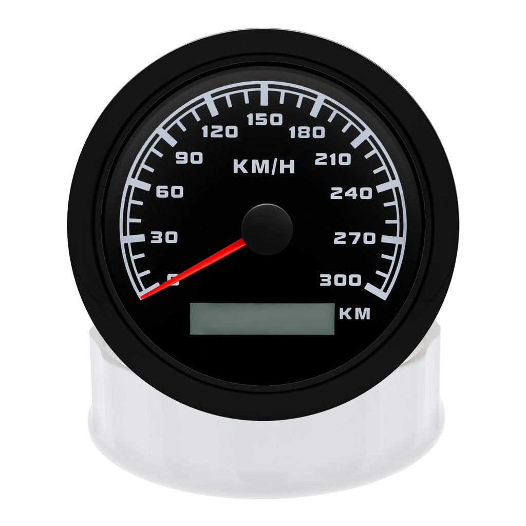 HD 7 Color Backlight Waterproof 300KM/H 85MM GPS Speedometer Gauge Universal Boat Car Odometer S - Automotive LED Light