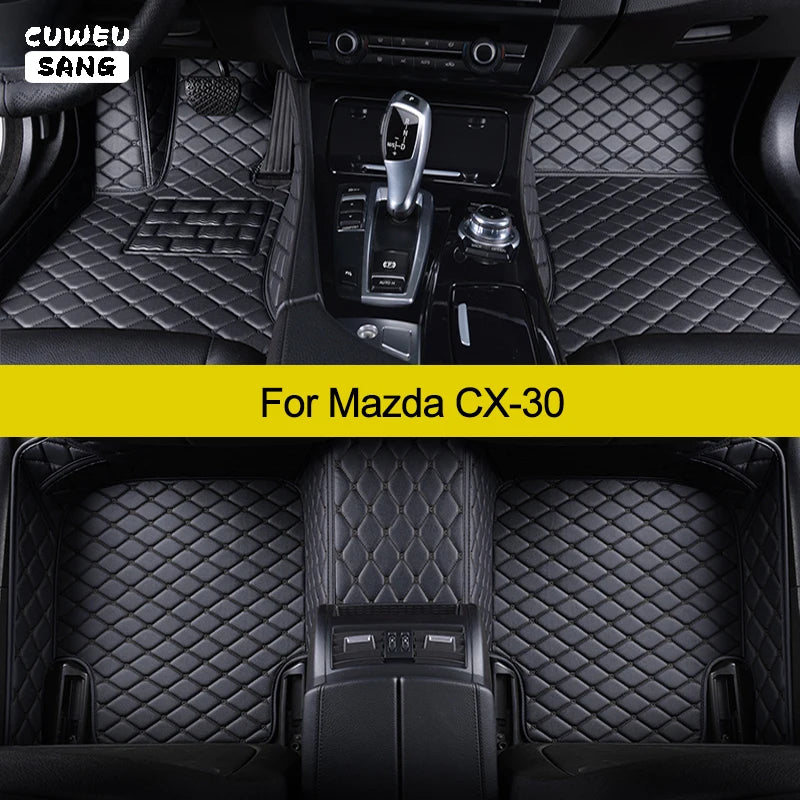 CUWEUSANG Custom Car Floor Mats For Mazda CX30 CX-30 Auto Carpets Foot Coche Accessorie | AUTOKITSHOP