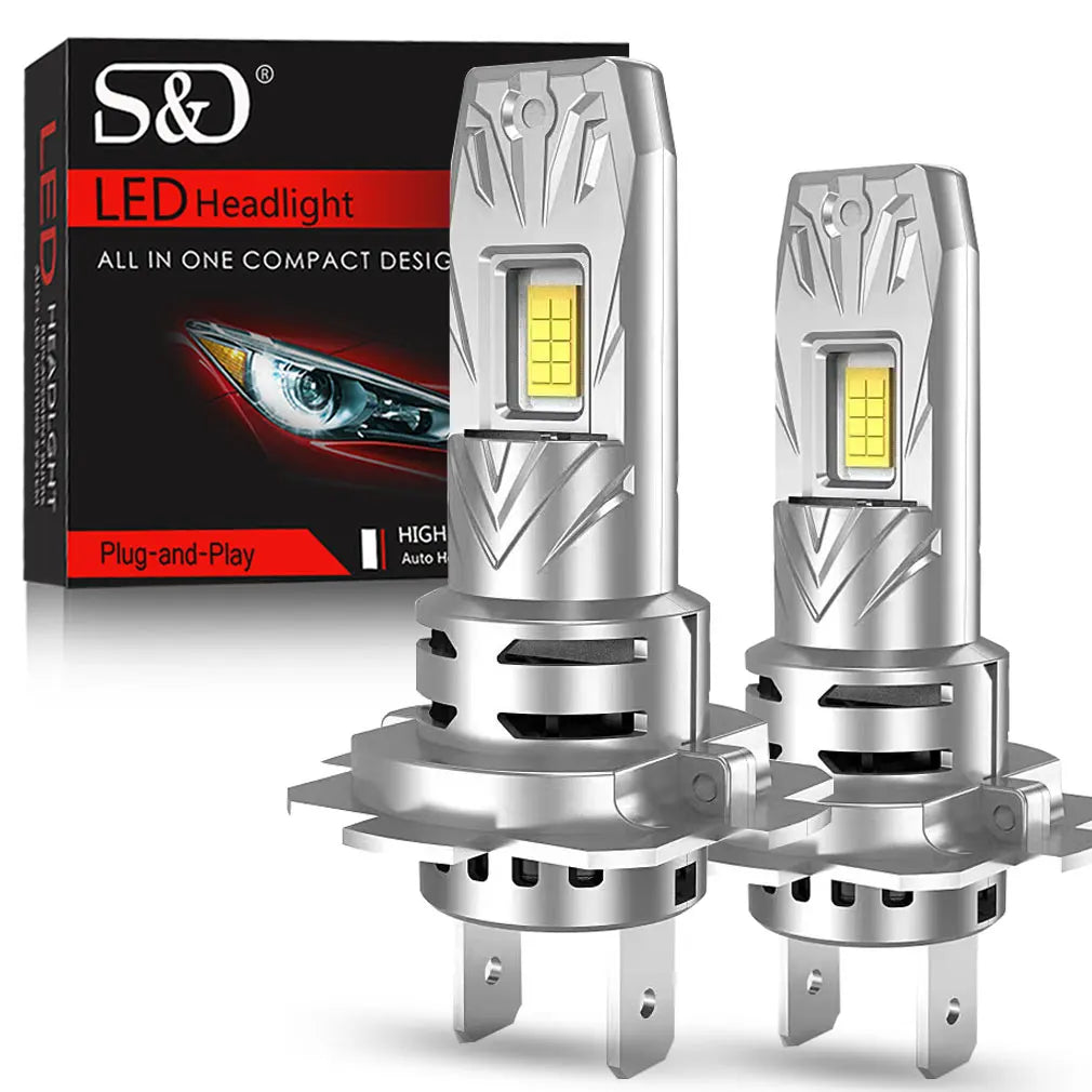 30000LM H7 LED Headlight Kit Mini Bulb 120W 3570 CSP for Car Headlamp Auto Fog Lamps Canbu