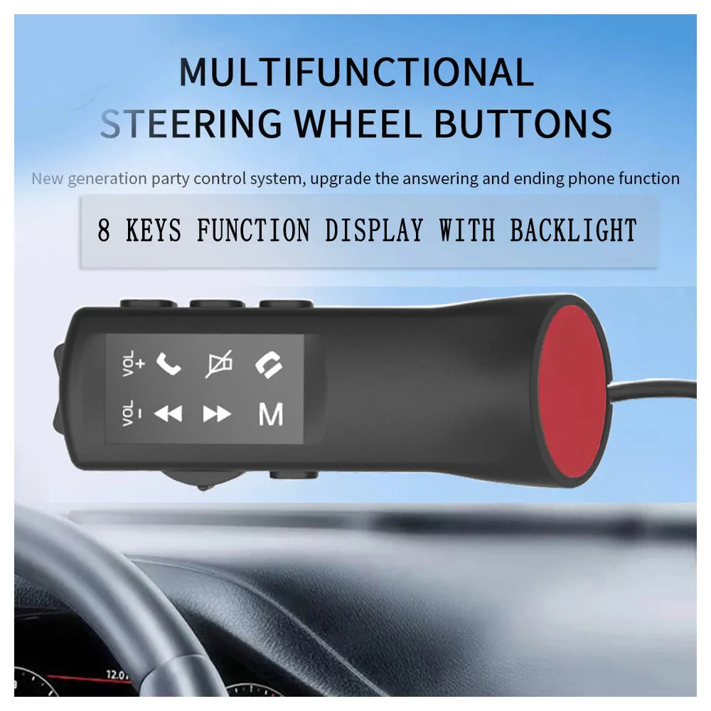 8 Key Universal Car Steering Wheel Buttons Multi-functional Remote Controller Car Radio Na