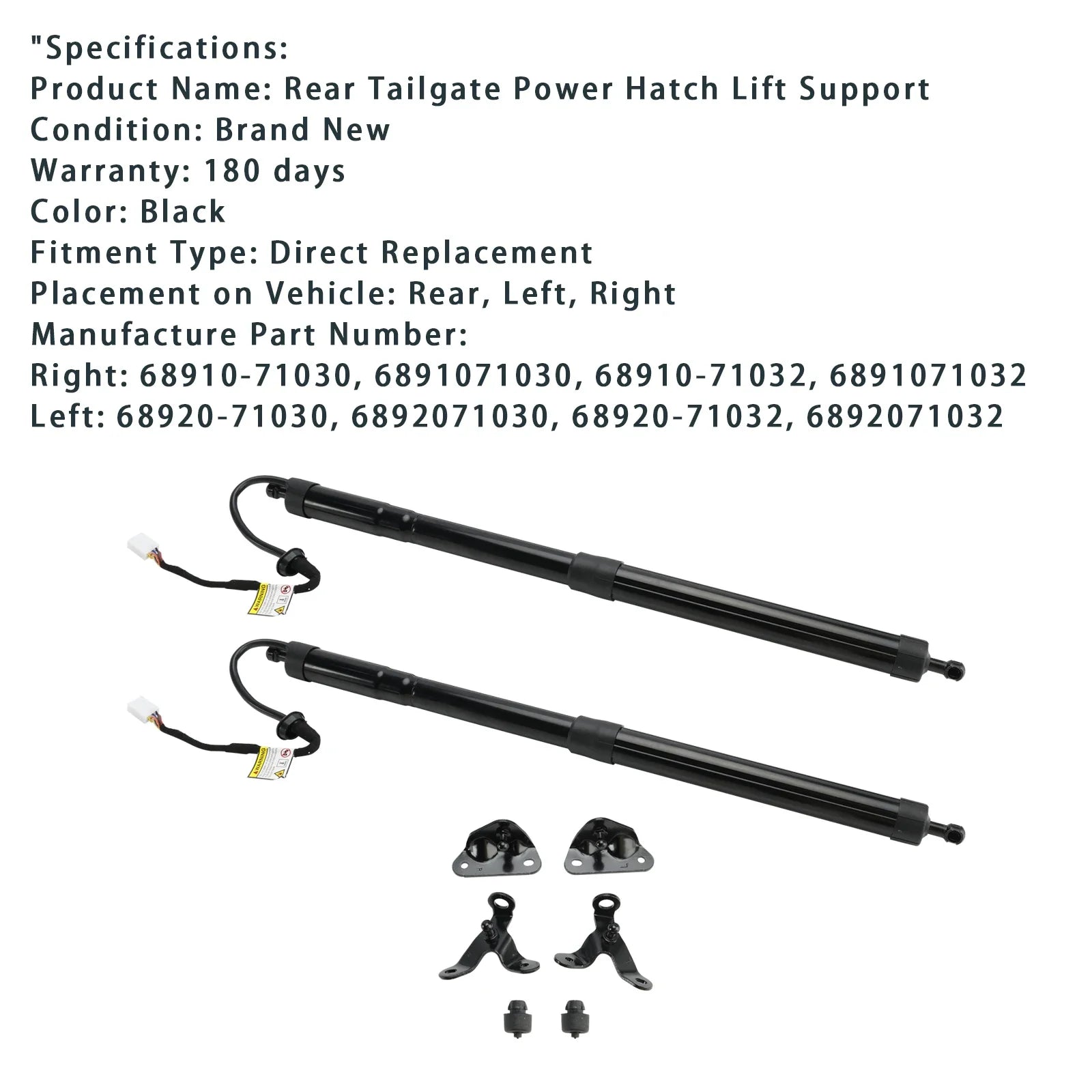 For 2015-2022 Toyota Fortuner SW4 Liftgate Power Hatch Lift Support Opener Shock Electric  | AUTOKITSHOP