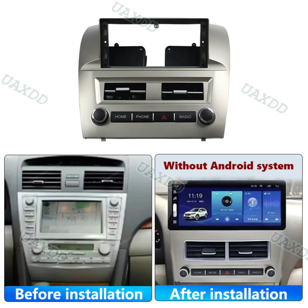 12.3INCH Car For TOYOTA 2008-2011 Camry dashboard 2 Din frame fascia center Kit panel Auto