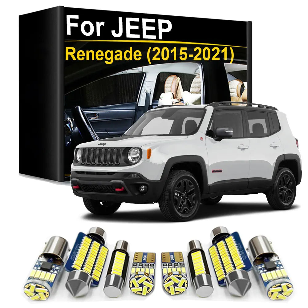 LED Interior Light Kit for Jeep Renegade 200 800 - Canbus Error-Free Bulbs | AUTOKITSHOP