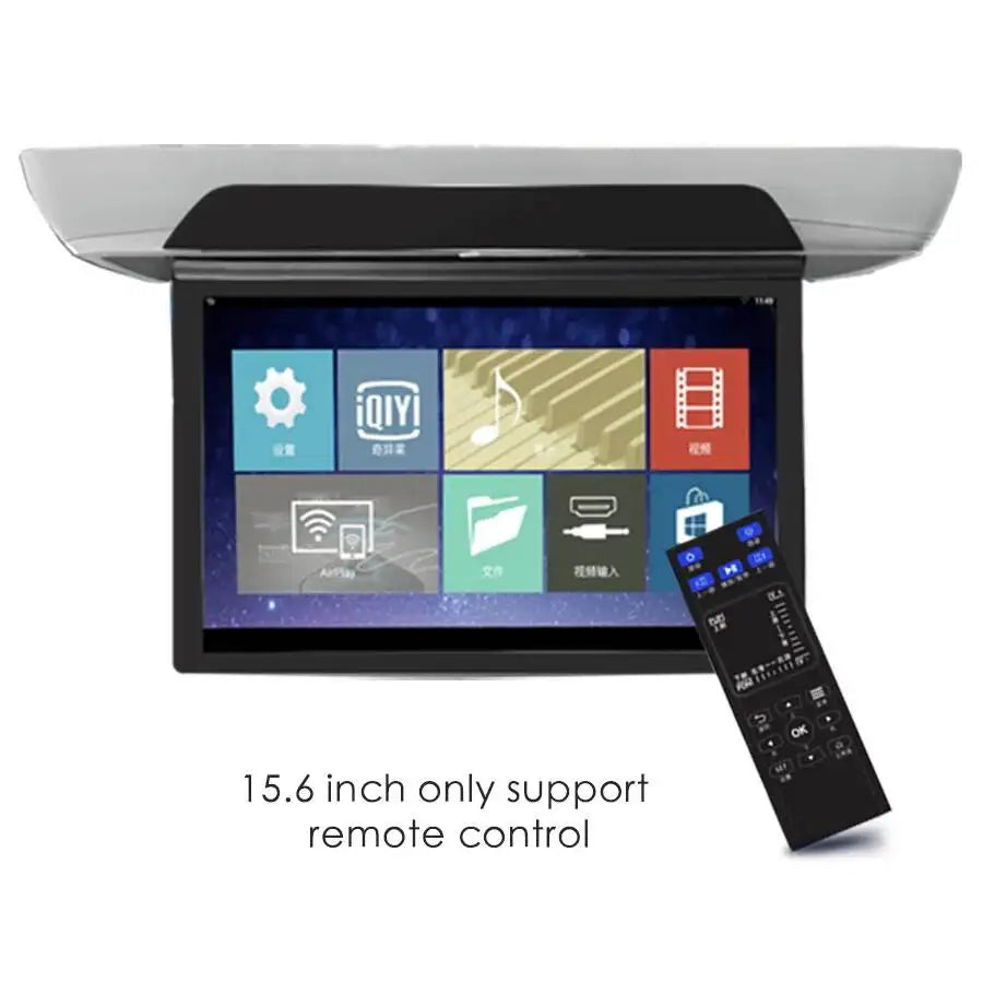 13.3" 15.6" Universal Car Roof Screen Android 9 MP5 Multimedia Video Player USB Car Ceilin