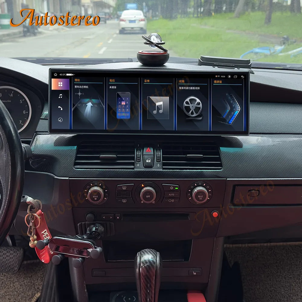 ID8 14.9 Inch Android 13 Carplay For BMW 5 Series E60 2002-2008 Car Multimedia Player GPS