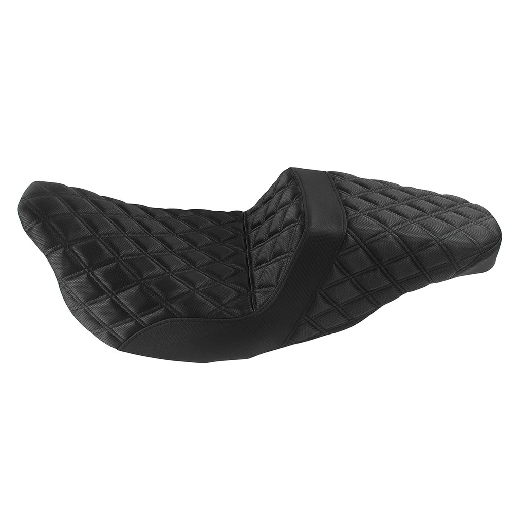 Motorcycle Black Front Rear Two-Up Seat Extended Seat For Harley Touring Road Ki for Seat 2008-2023 - Automotive LED Lig