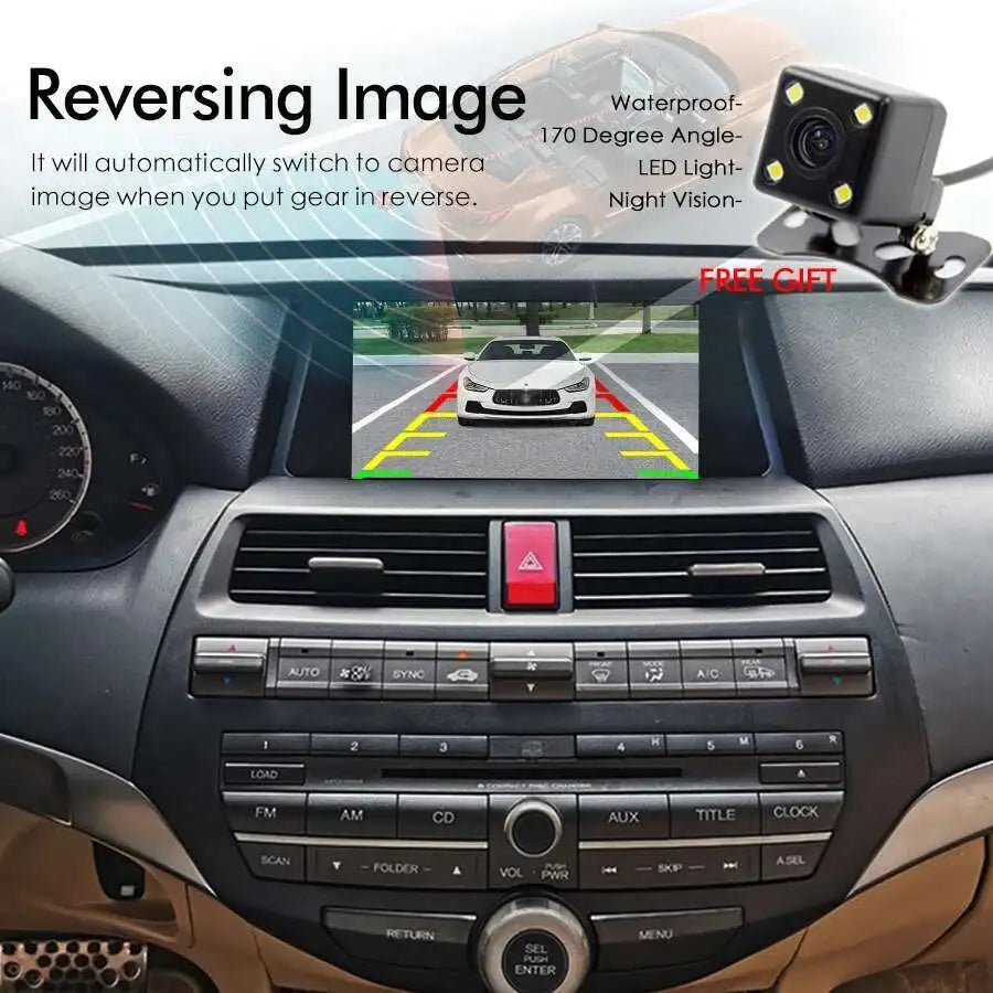 128GB Car Radio Android 14 Multimedia Video Player For Honda Accord 8 Crosstour 2008-2012
