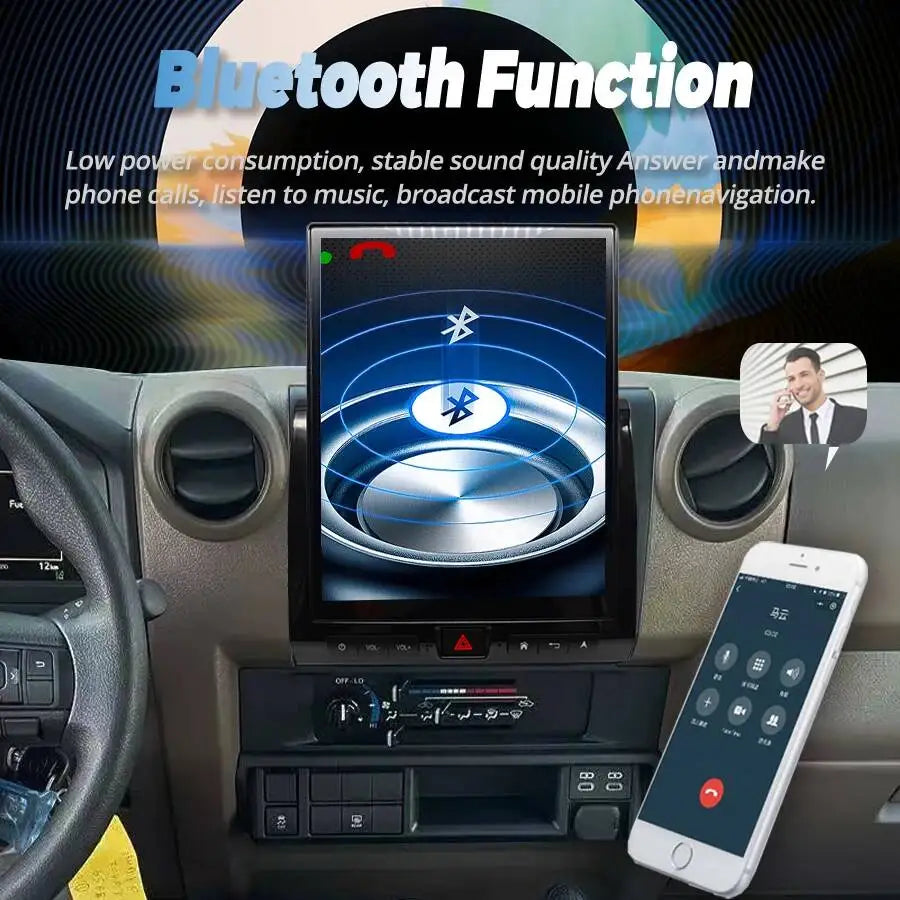 12.1inch Multimedia Player Stereo Car For Toyota Land Cruiser 76 LC70 LC76 LC79 2007-2023  | AUTOKITSHOP