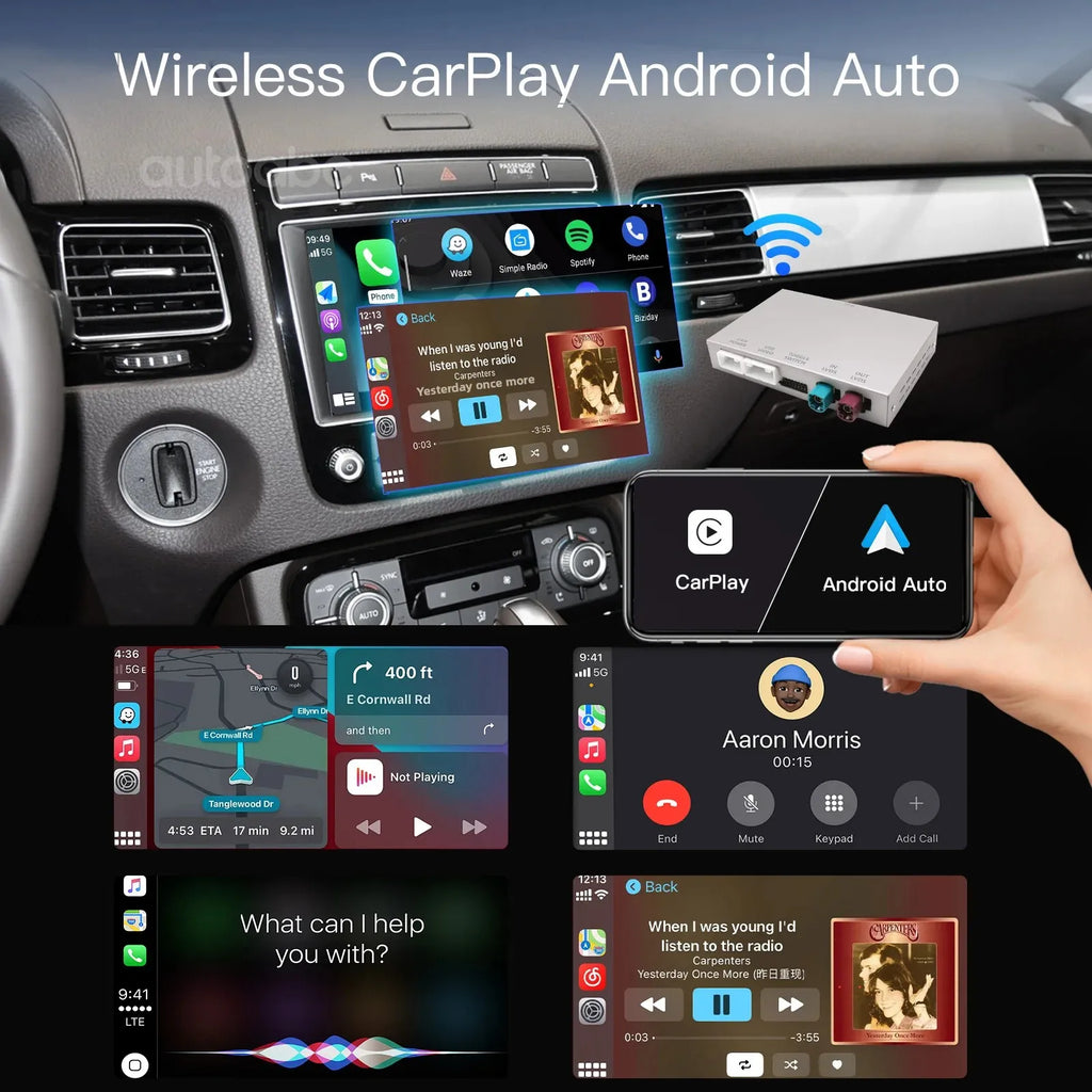 Wireless CarPlay Interface For Volkswagen Touareg RNS850 2010-2018 with Android Auto Voice | AUTOKITSHOP