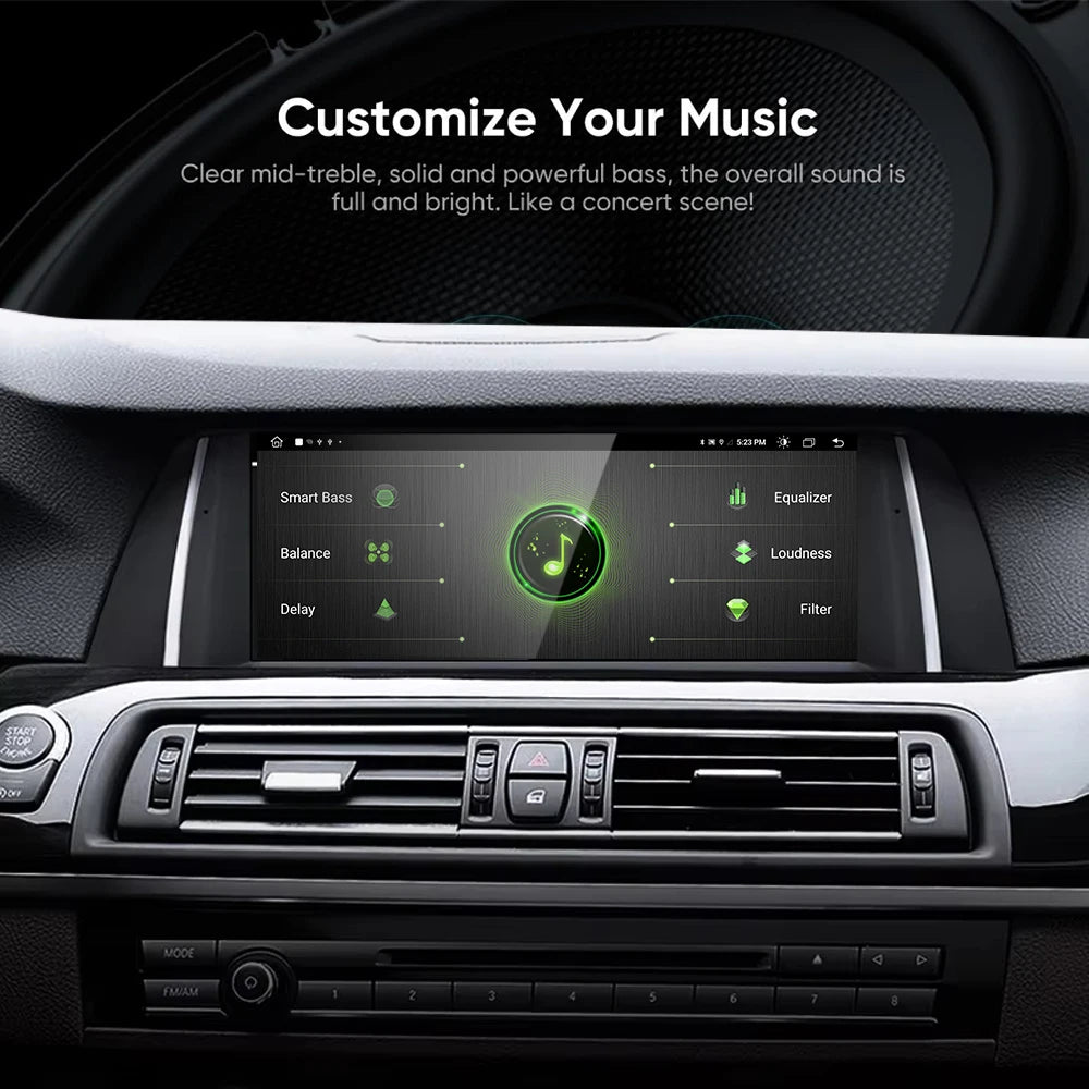 10.25" Touch Screen Wireless CarPlay Player For BMW 5 Series F10 F11 CIC NBT System Car St