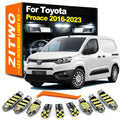 ZITWO 13Pcs LED Bulb Interior Map Dome Light Kit For Toyota Proace 2016 2017 2018 2019 2020 2021 - Canbus LED Car Light