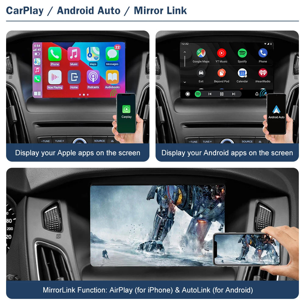 CN Wireless CarPlay for Ford Focus Escape Fiesta C-max Sync 2 Android Auto Interface Mirro | AUTOKITSHOP