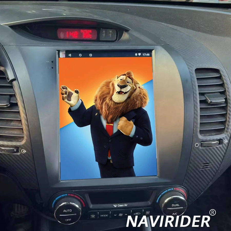 Car Navi Vertical Screen Android 15 In Dash For KIA K3 Cerato Forte 2013 Car Gps Multimedi
