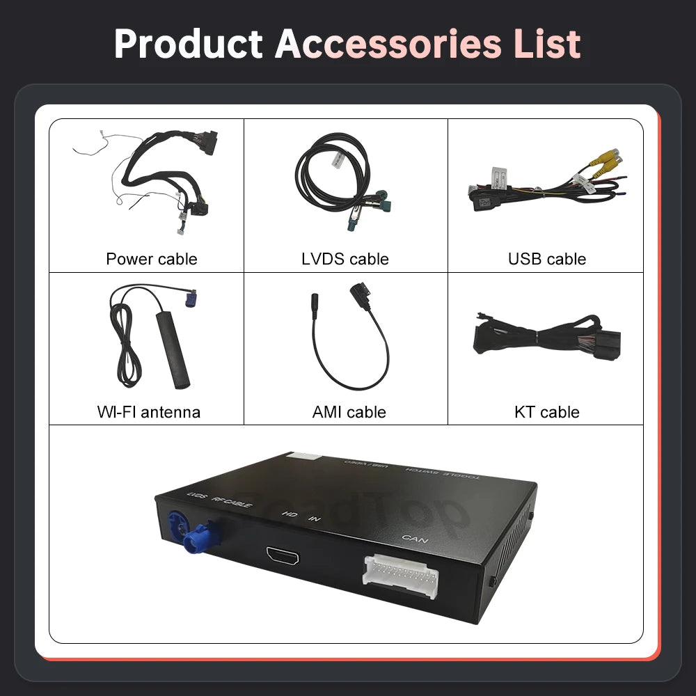 Road Top Wireless CarPlay Android Auto Decoder for Audi A3 2013-2018 with AirPlay Mirror L | AUTOKITSHOP
