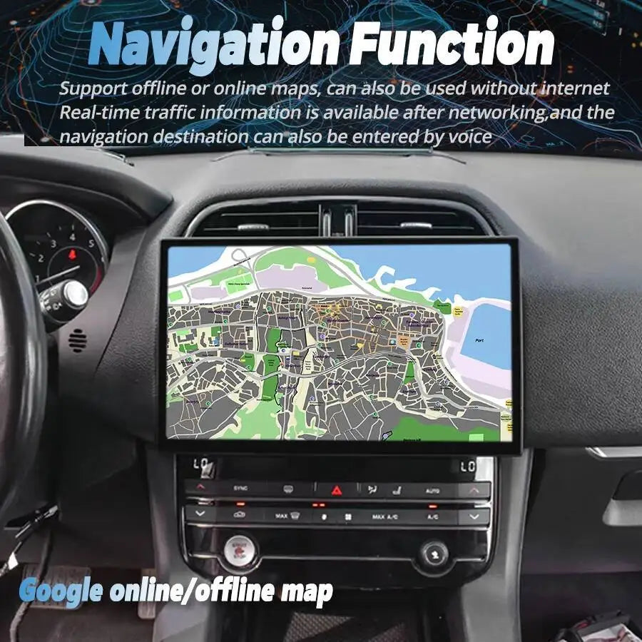 13inch Android 15 Car Radio For Jaguar XE XEL F-PACE 2016-2019 Multimedia Video Player Hea | AUTOKITSHOP