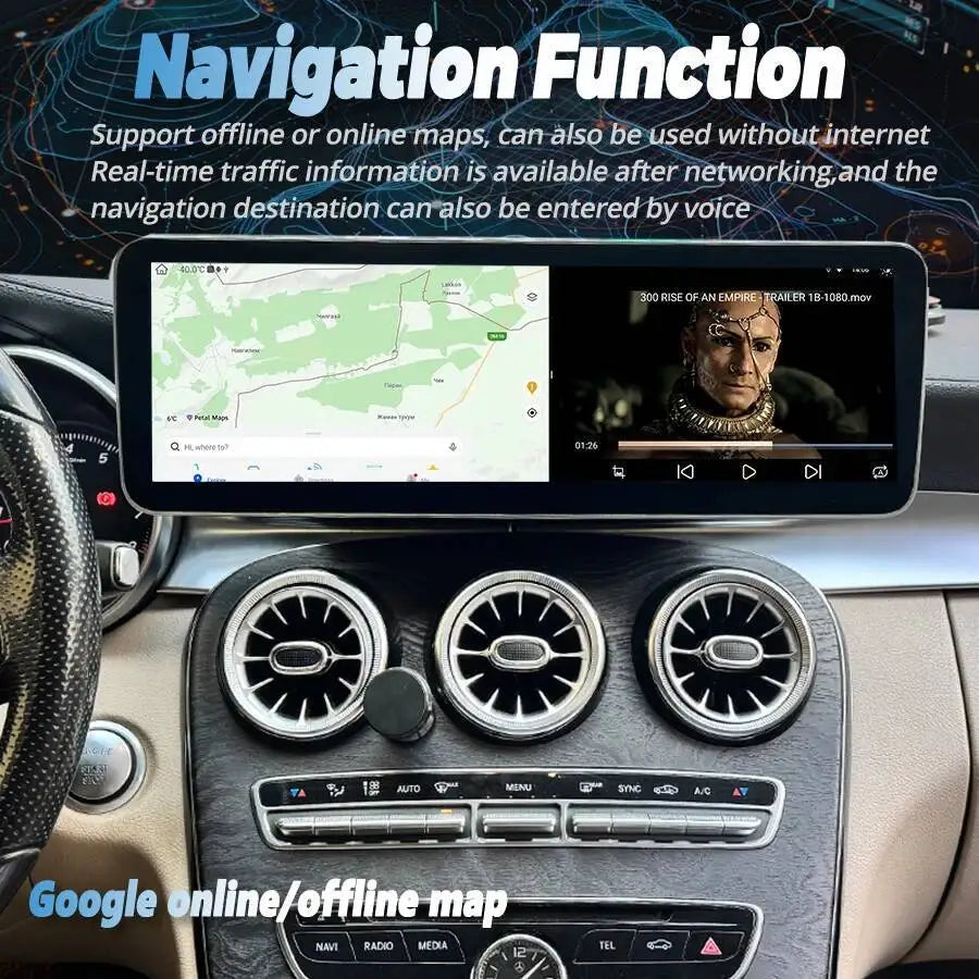 14.9inch For Mercedes Benz C Class GLC 2015-2018 NTG 5.0 Car Radio Android Screen Multimed