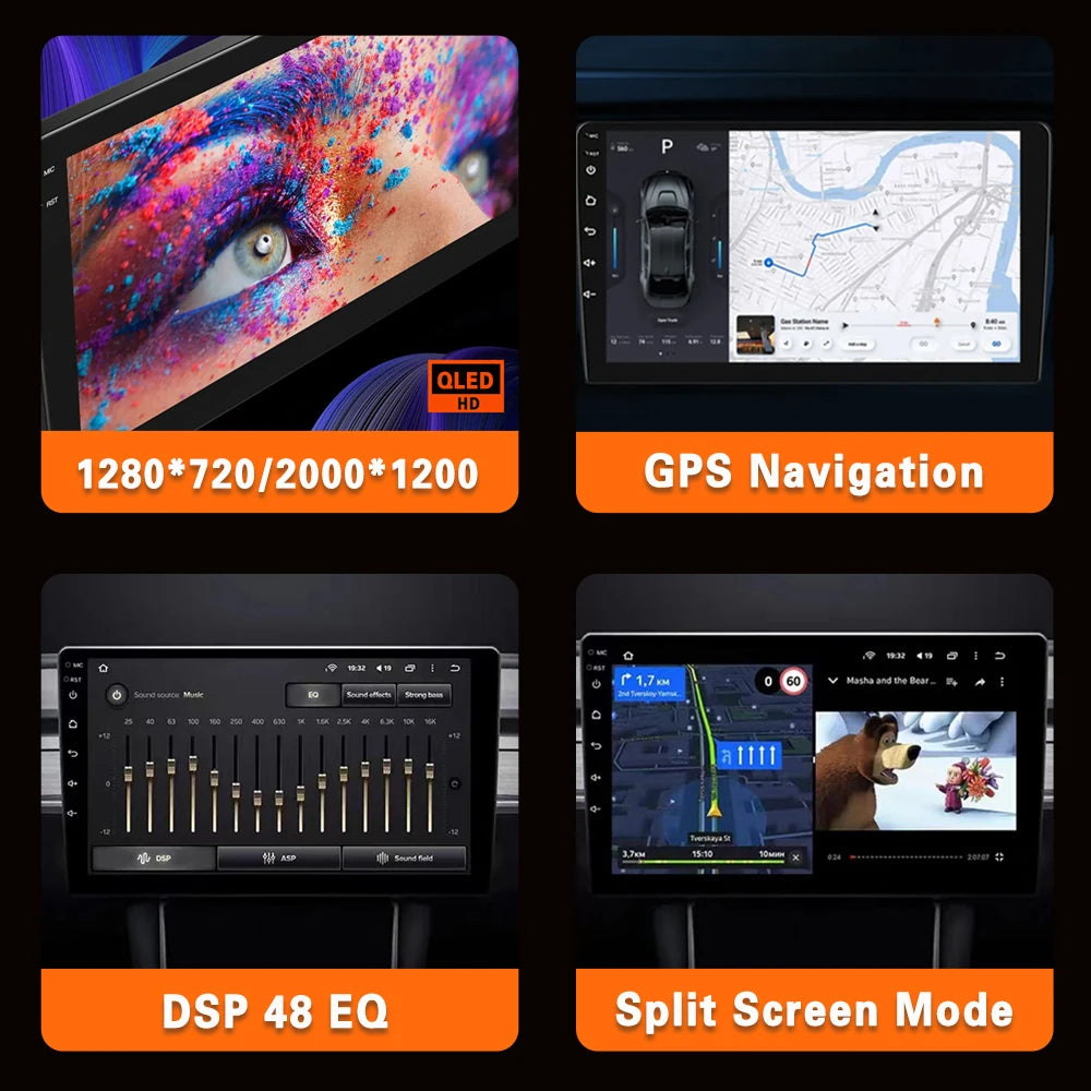 For Ford Tourneo Transit 2012-2023 Android 14 Navigation Android Auto Stereo Multimedia Pl