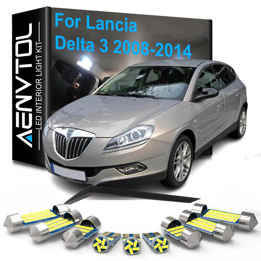 6-Piece LED Interior Light Kit for Lancia Delta 3 III 844 - Canbus Error-Free Bulbs | AUTOKITSHOP