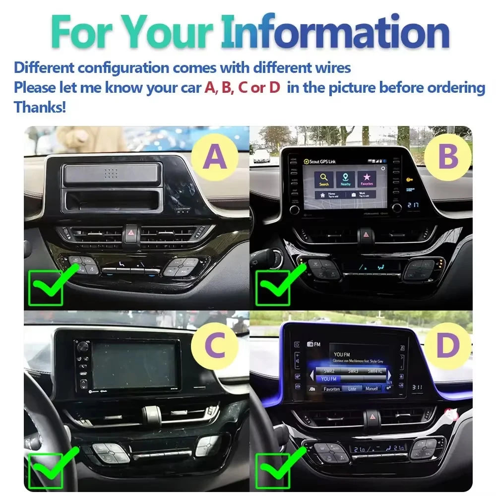 Android 16 For Toyota C-hr Chr 2016 2017 2018 2019 2020 2021 2020 Car Radio Gps Carplay Mu | AUTOKITSHOP