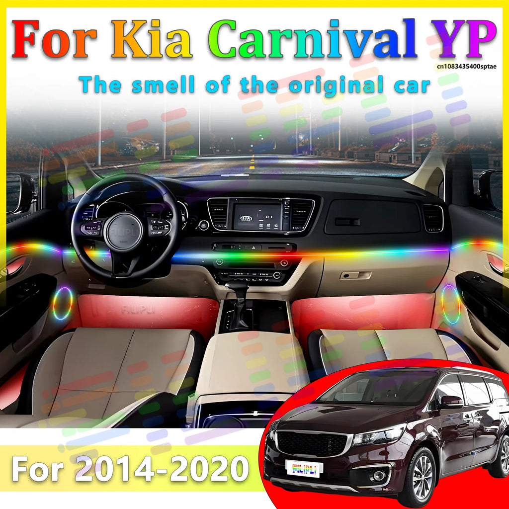 64 RGB - Neon Strip - for Kia 2014-2020 - App Control - Car Interior Lighting | AUTOKITSHOP