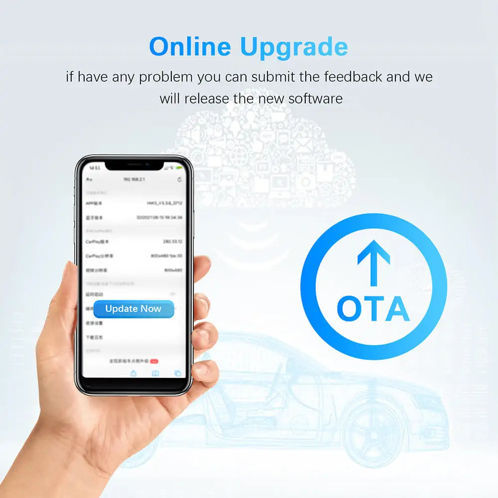 Mini 2in1 Wireless CarPlay&Android Auto Wireless Adapter Mini Box BT WiFi Fast Connect Plu