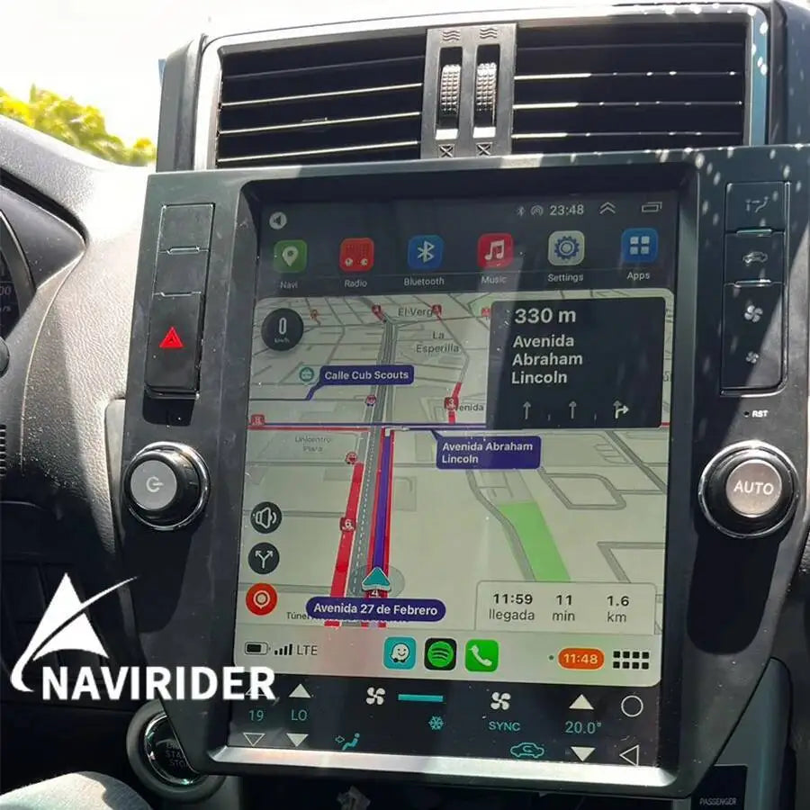 Android 14 Vertical screen For Toyota Land Cruiser Prado LC150 2010-2013 Navi carplay Ster