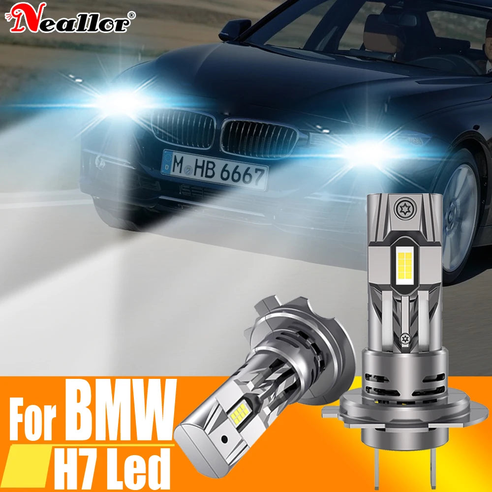 H7 Led Canbus Headlight Car Light Blub Moto Lamp 12v For BMW E46 E90 F10 E39 E87 E60 G30 E
