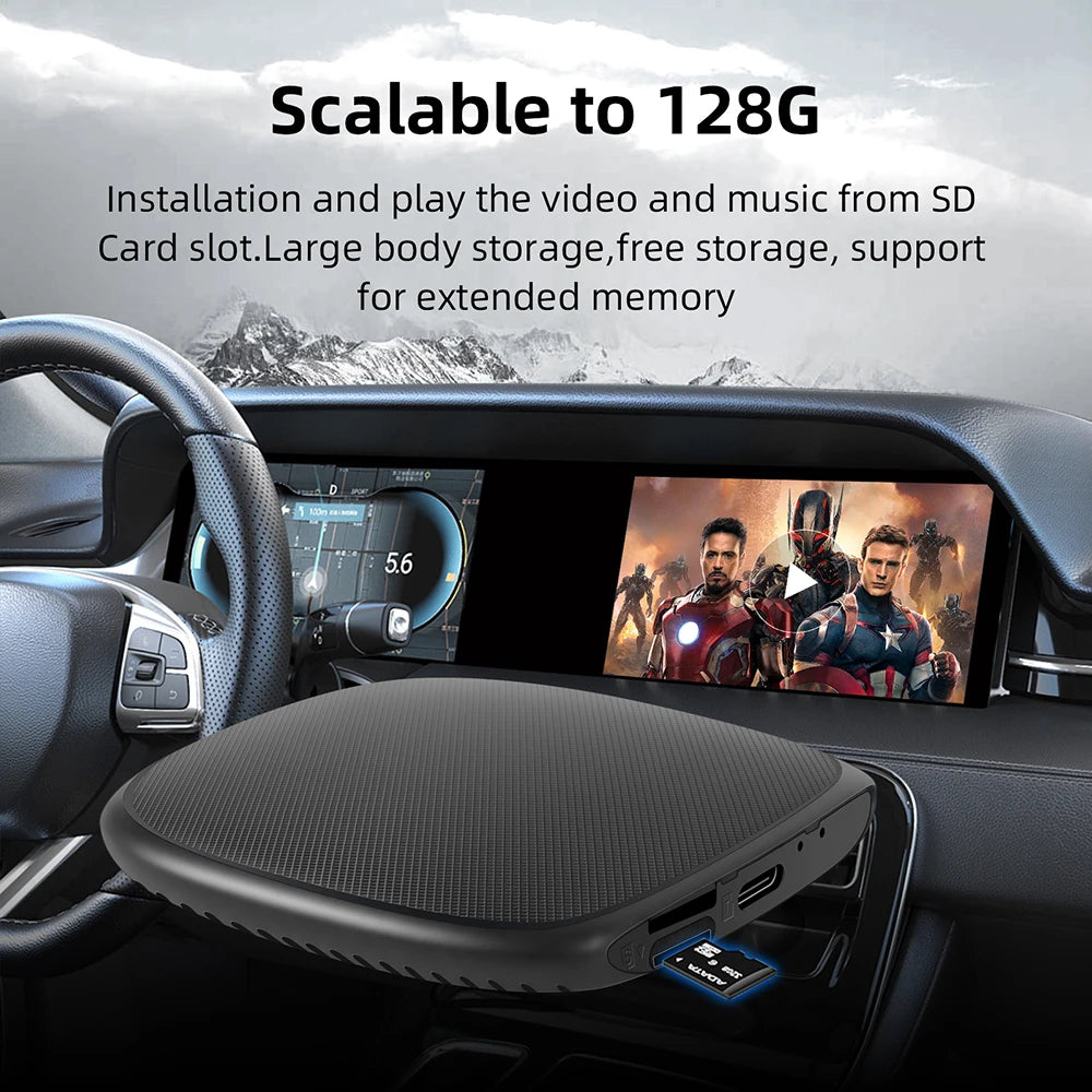 CarPlay Android Ai Box Wired To Wireless carplay Android Octa-core 4G+64G 8G+128GPlug and