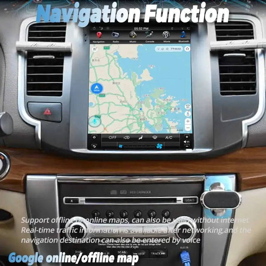 Vertical Screen 4G Video Player Android 15 Car Radio For Nissan Teana Cedric J32 2008-2012
