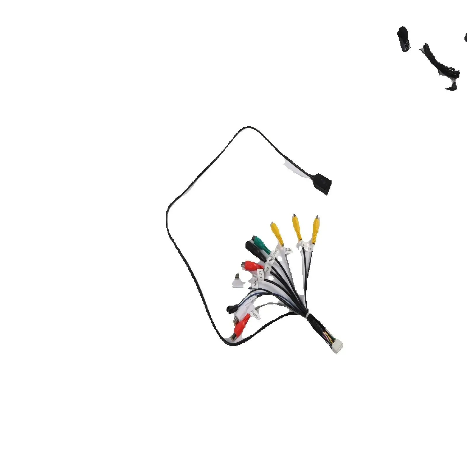 Car Android Radio 20 Pin RCA Output Cable and Microphone FOR Teyes Universal Adapter Car A