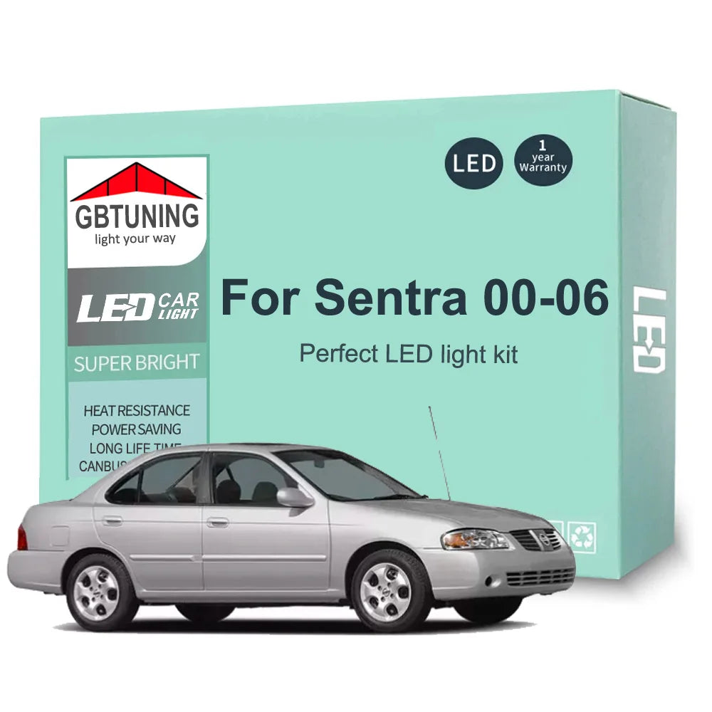 8-Piece LED Interior Light Kit for Nissan Sentra B15 - Canbus Error-Free Bulbs | AUTOKITSHOP
