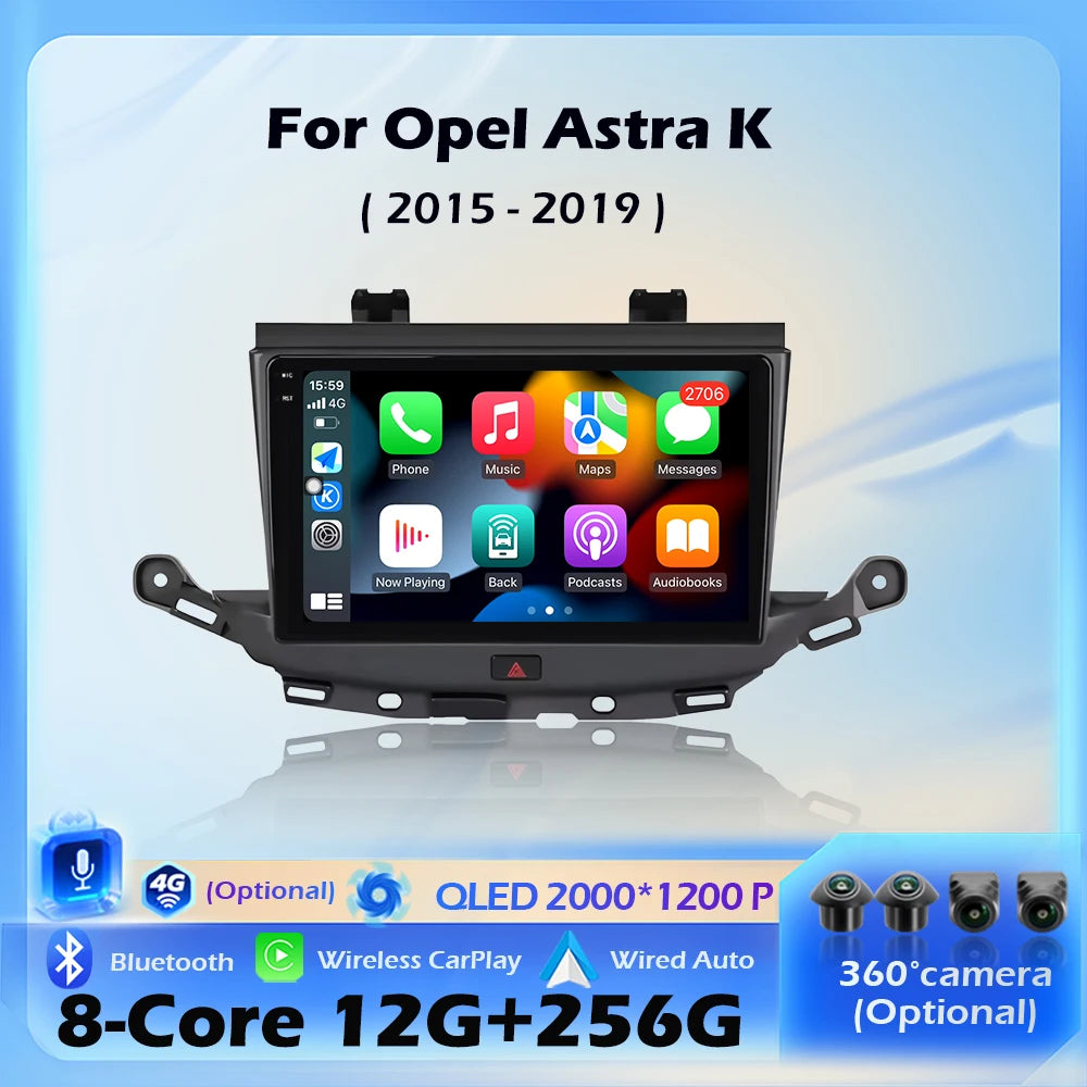 Android AUTO For Opel Astra K 2015 - 2019 Car Radio Multimedia Player Navigation GPS DSP S