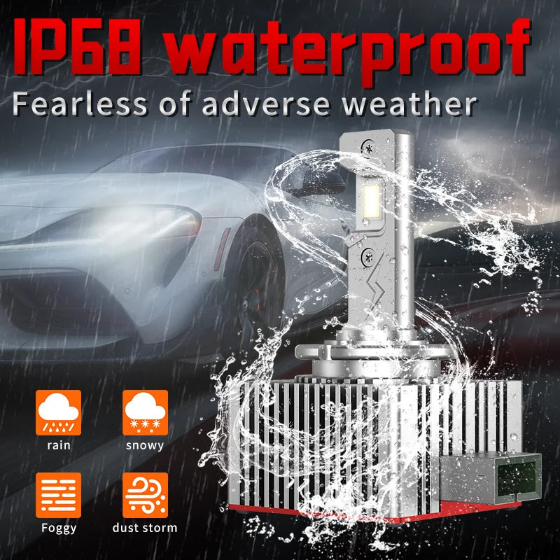 D SERIES D1S D3S LED Car Headlights Bulbs 30000LM D2S D4S D8S D2R D4R Lamp Canbus No Error
