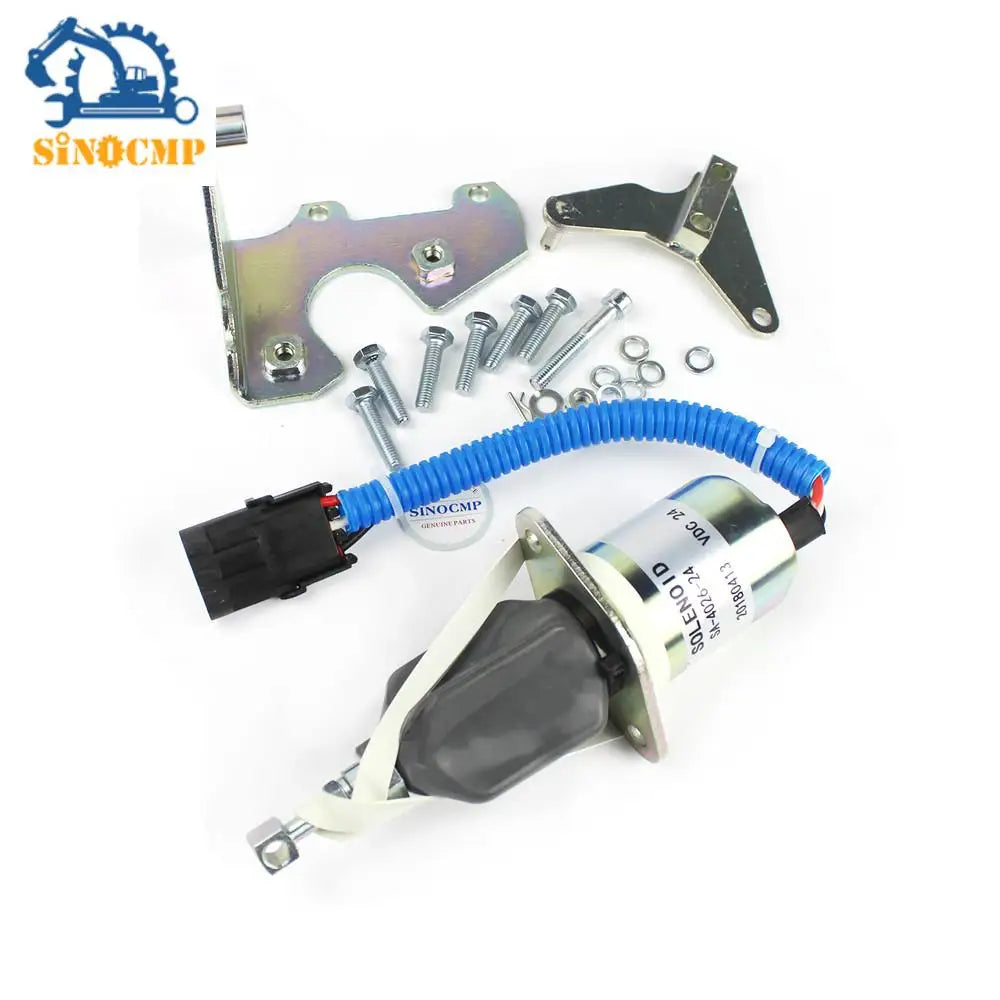 1Set 24V Diesel Fuel Shut Off Solenoid SA-4026-24 For Cummins 5.9L 8.3L Excavator Parts
