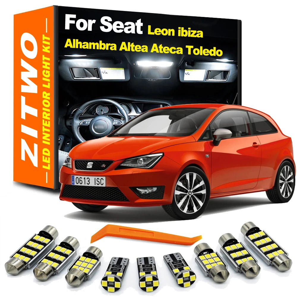 Canbus LED Interior Dome Reading Trunk Light Bulb Kit For Seat Leon 1M 1P 5F Ibiza 6J 6P Alhambr - Canbus LED Car Light