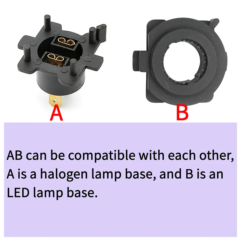 H7 LED Headlight Bulb Holder Adapter Socket Base Holders Clip G14H-51-0X7 for Mazda 3 5 6
