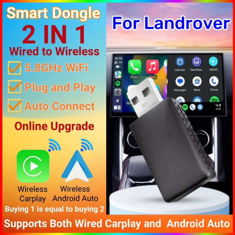 Wireless CarPlay Android Auto Wireless Adapter WiFi Fast Connect For Land Rove RANGE ROVER | AUTOKITSHOP