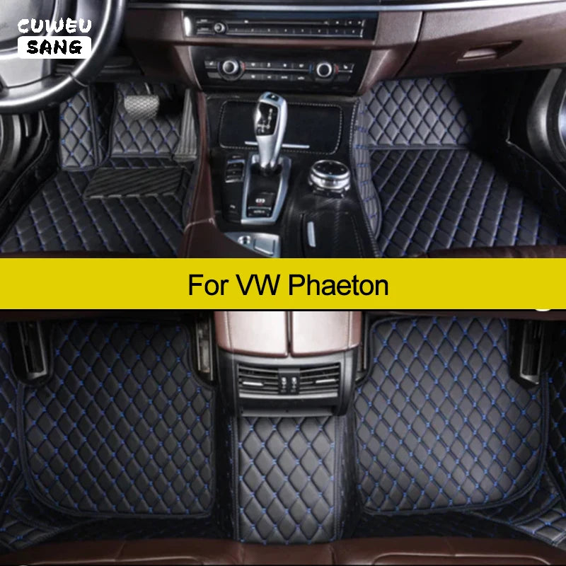 CUWEUSANG Custom Car Floor Mats For VW Phaeton 2002-2016 Auto Carpets Foot Coche Accessori | AUTOKITSHOP