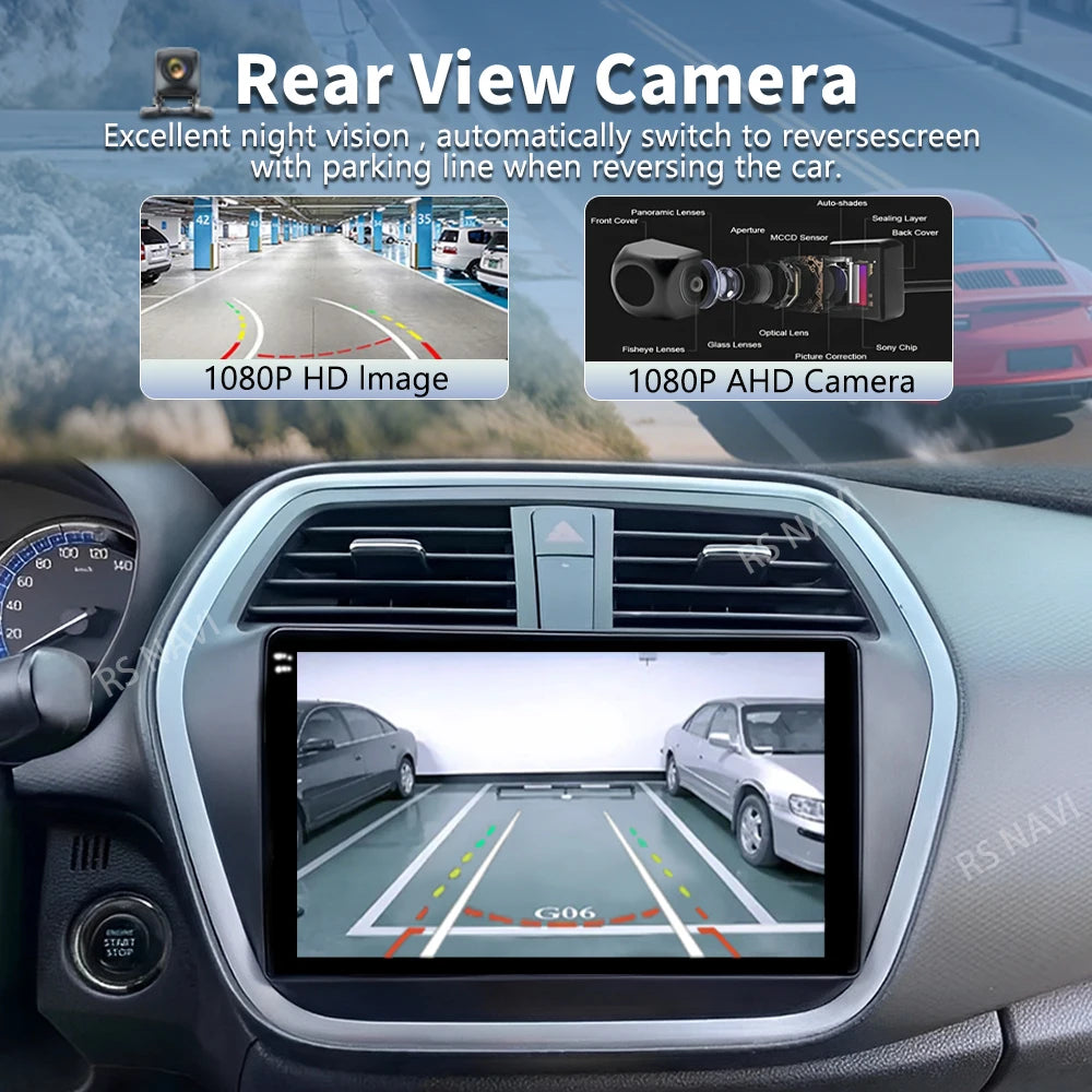 Android 16 Carplay Auto WIFI+4G Car Radio For Suzuki SX4-CROSS 2014-2017 Multimedia Video