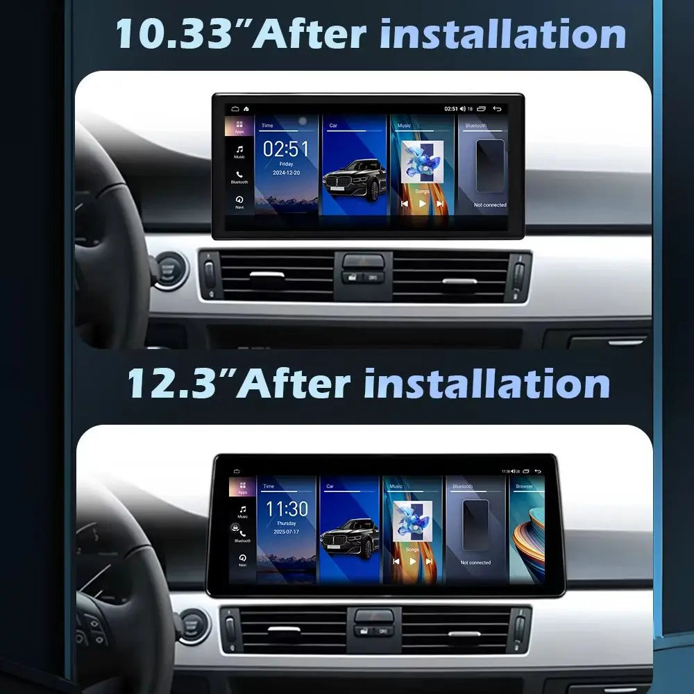 For BMW 3 Series E90 E91 E92 2006-2011 Without original Screen Wireless CarPlay Android 16