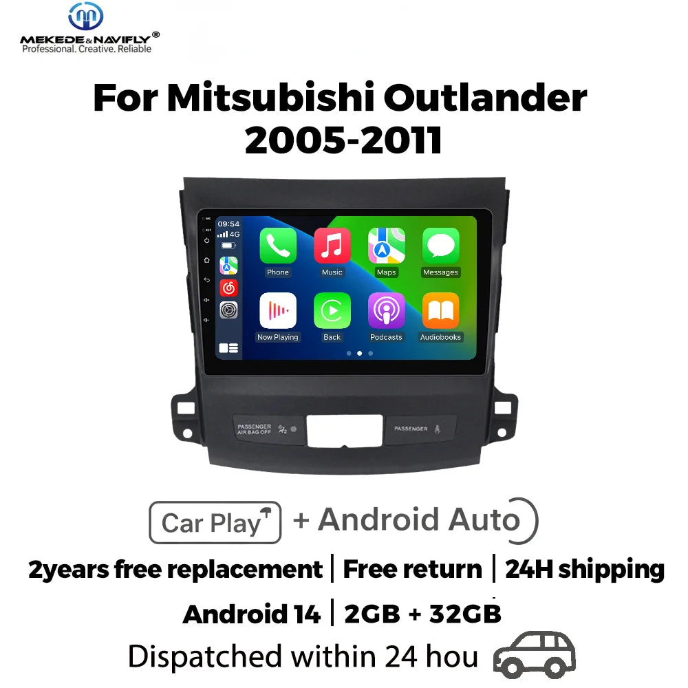 IPS Touch screen 9inch Car Radio For Mitsubishi Outlander 2 CW0W 2005-2013 Citroen C-Cross