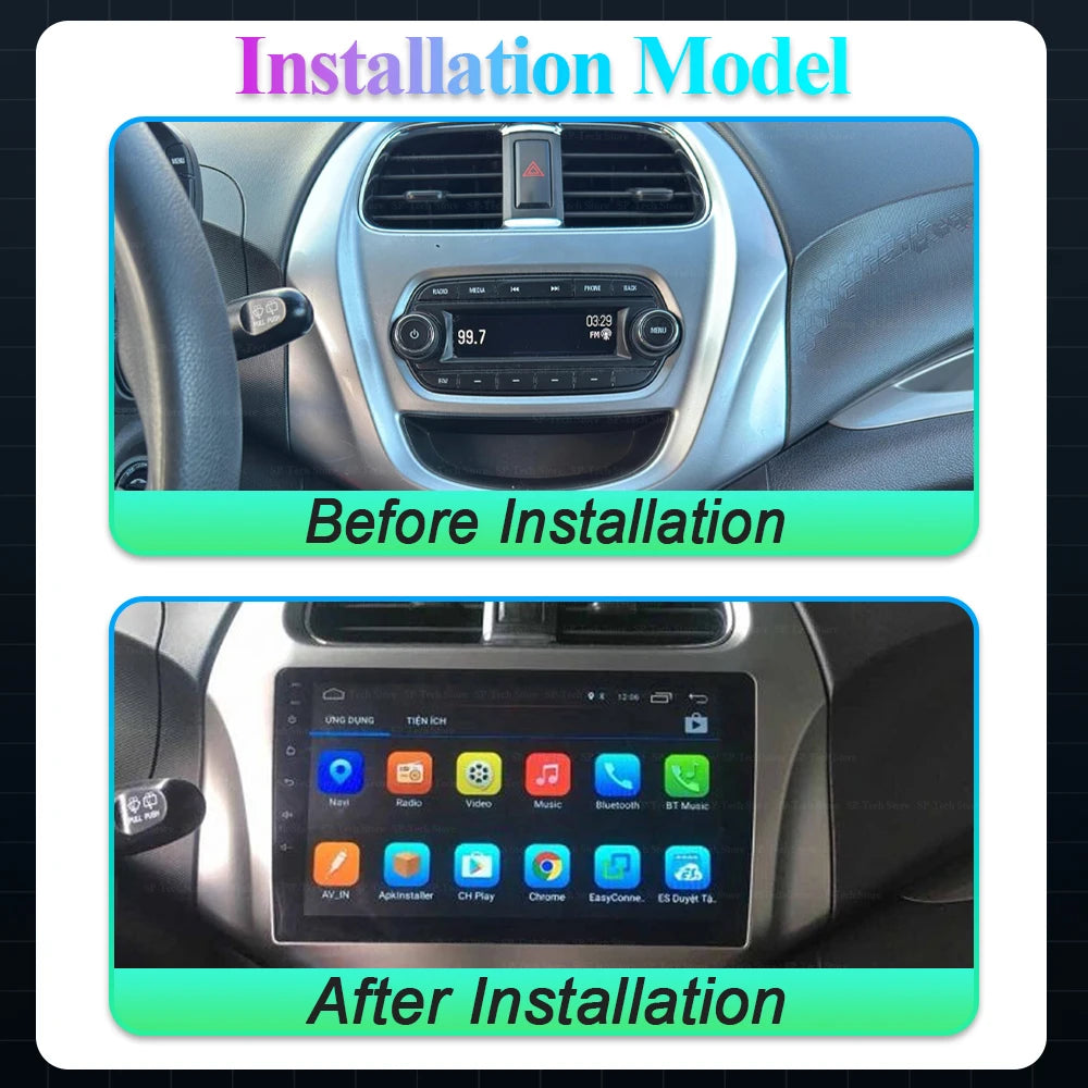 Android 16 For Chevrolet Spark Beat 2018 2019 2020 Wireless Carplay Multimedia Stereo Play | AUTOKITSHOP