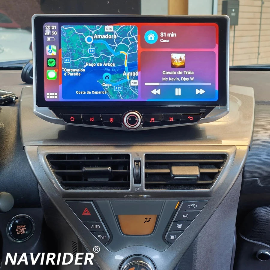 For Toyota Scion IQ 2008-2016 Android Screen Auto Stereo Carplay GPS Type-C Charging Phone