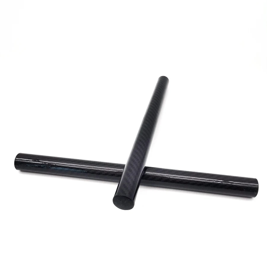 2× Carbon Fiber Bar Diameter 22mm 7/8" Motorcycle Clip-On Grips Tube Handlebars