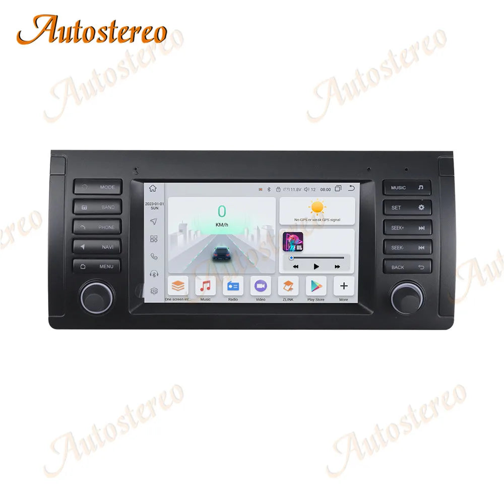Android 14 Carplay For BMW 5 M5 E39 1995-2003 Car GPS navigation Head Unit Multimedia Play