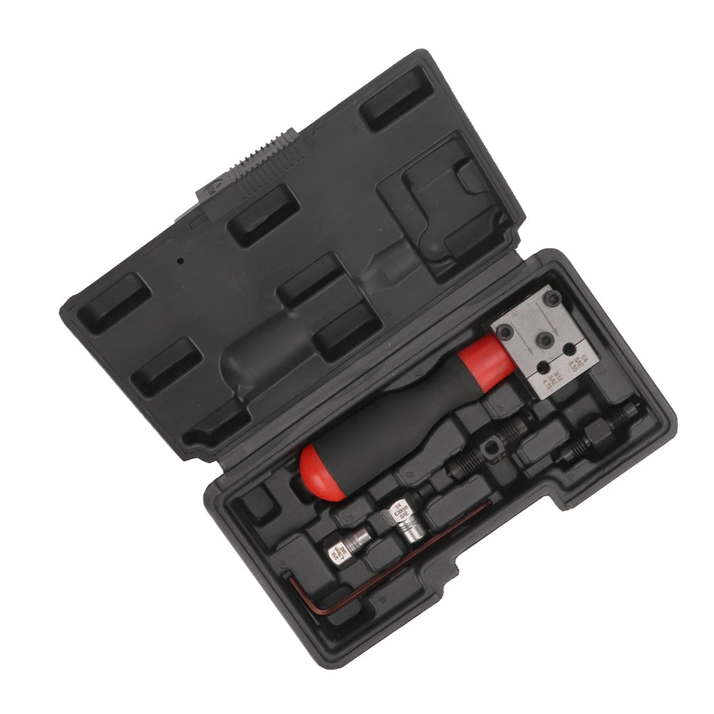 3/16in 1/4in Single Double Flare Adapter Pipe Flaring Kit Copper Tube Brake Line Universal Auto  - Automotive LED Light