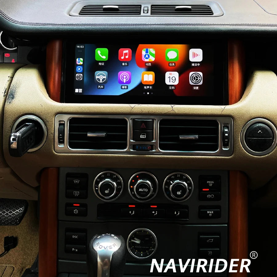 Carplay GPS Navi 10.25 Inch Android 15 Navirider Stereo Car Radio For Land Range Rover V8