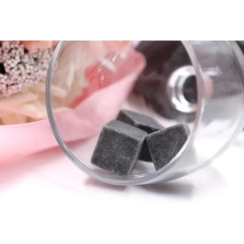 Natural Granite Whiskey Stones Sipping Ice Cube Whisky Stone Wine Rocks Cooler Wedding Gift Favo - Automotive LED Light