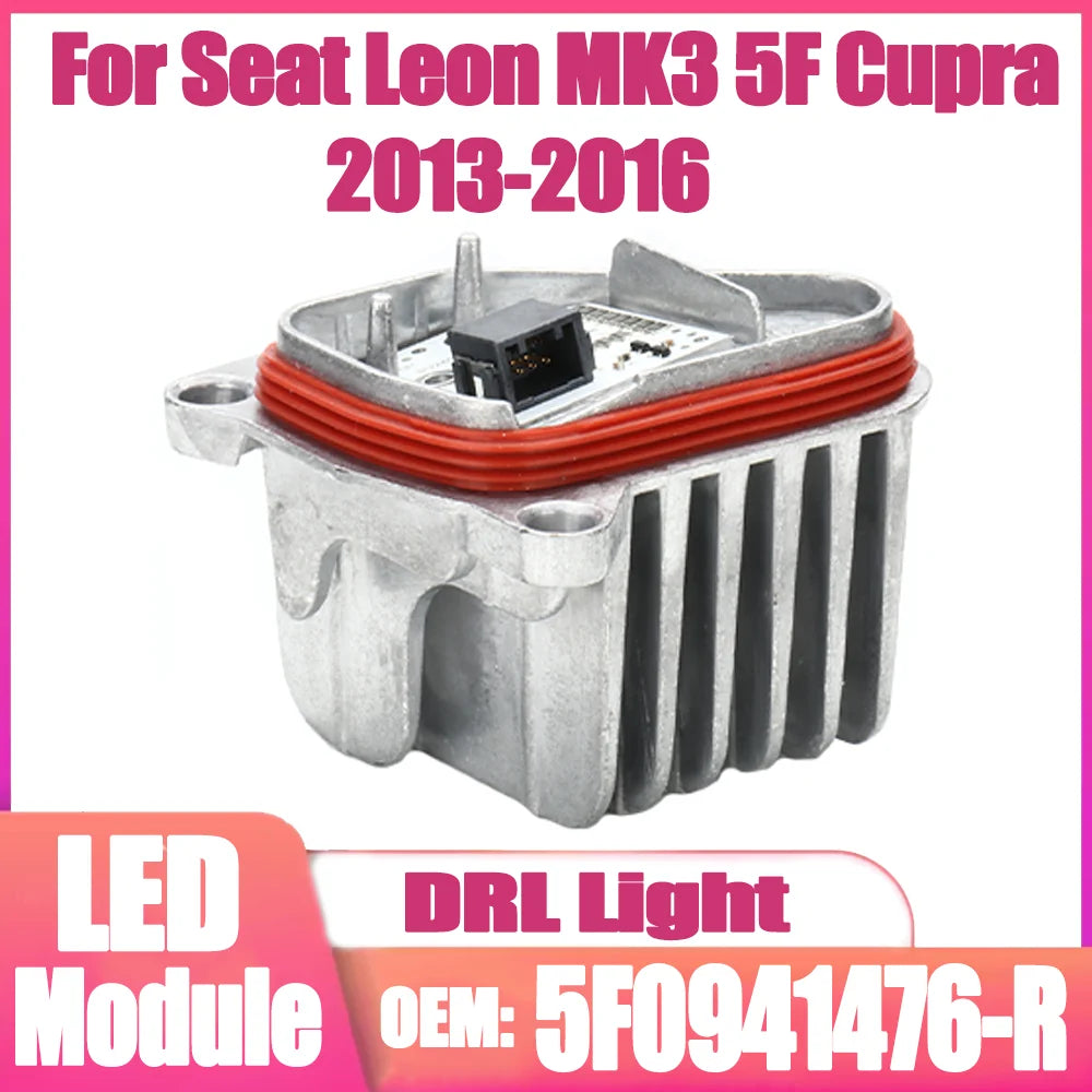 For Seat Leon MK3 5F Cupra 2013-2016 OEM 5F0941476-R DRL Headlight Module Control Unit Day